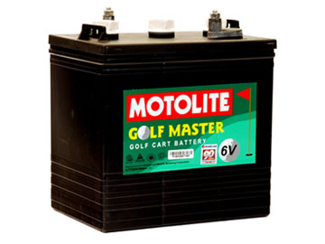 Motolite Golf Master Golf Cart Battery Flat Pasted